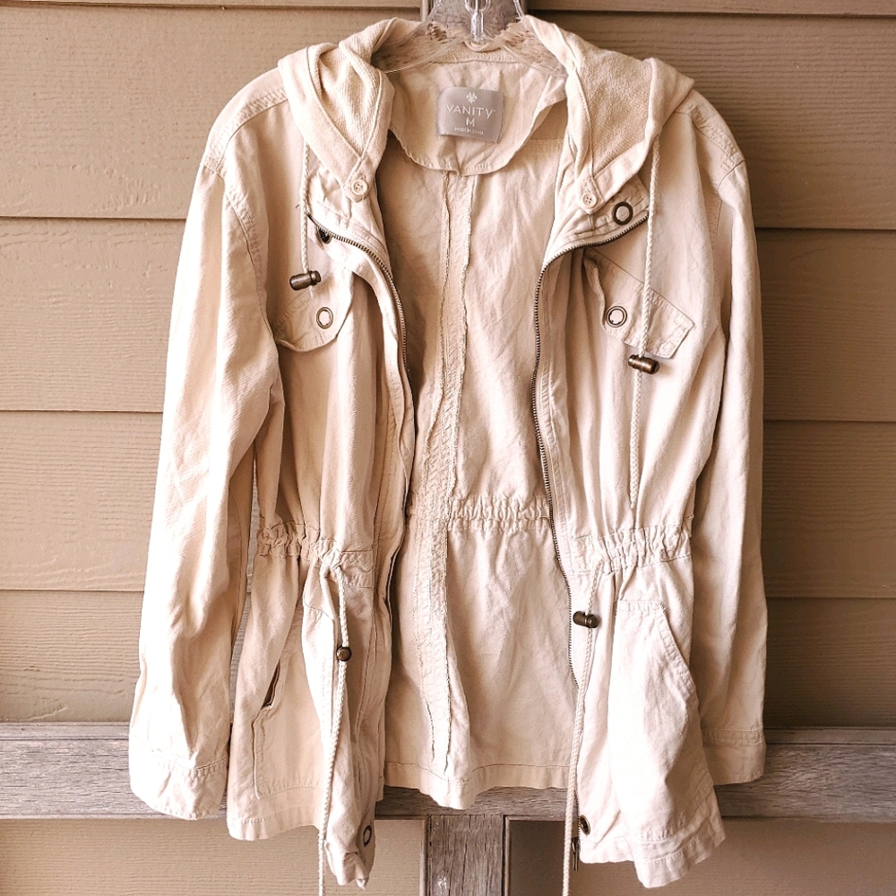 Vanity Lightweight Tan Utility Jacket